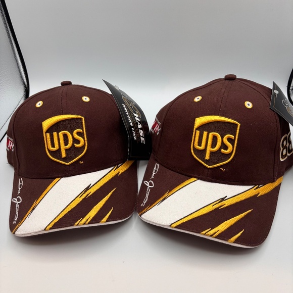 Vintage UPS NASCAR Racing Dale Jarrett #88 Robert Yates Lightning Design Hat - Picture 16 of 16